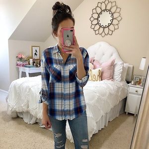 Boyfriend plaid